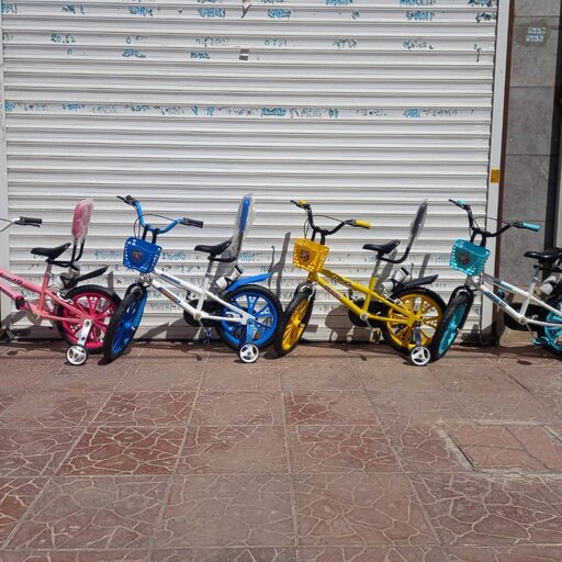 دوچرخه سایز 16  کودک با پشتی و لوازم جانبی رایگان بدنه فلزی و گارانتی شرکتی