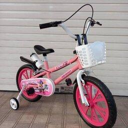 دوچرخه سایز 16 کودک مناسب برای سنین 5 تا 10 سال با گارانتی یکساله شرکتی با لوازم جانبی رایگان