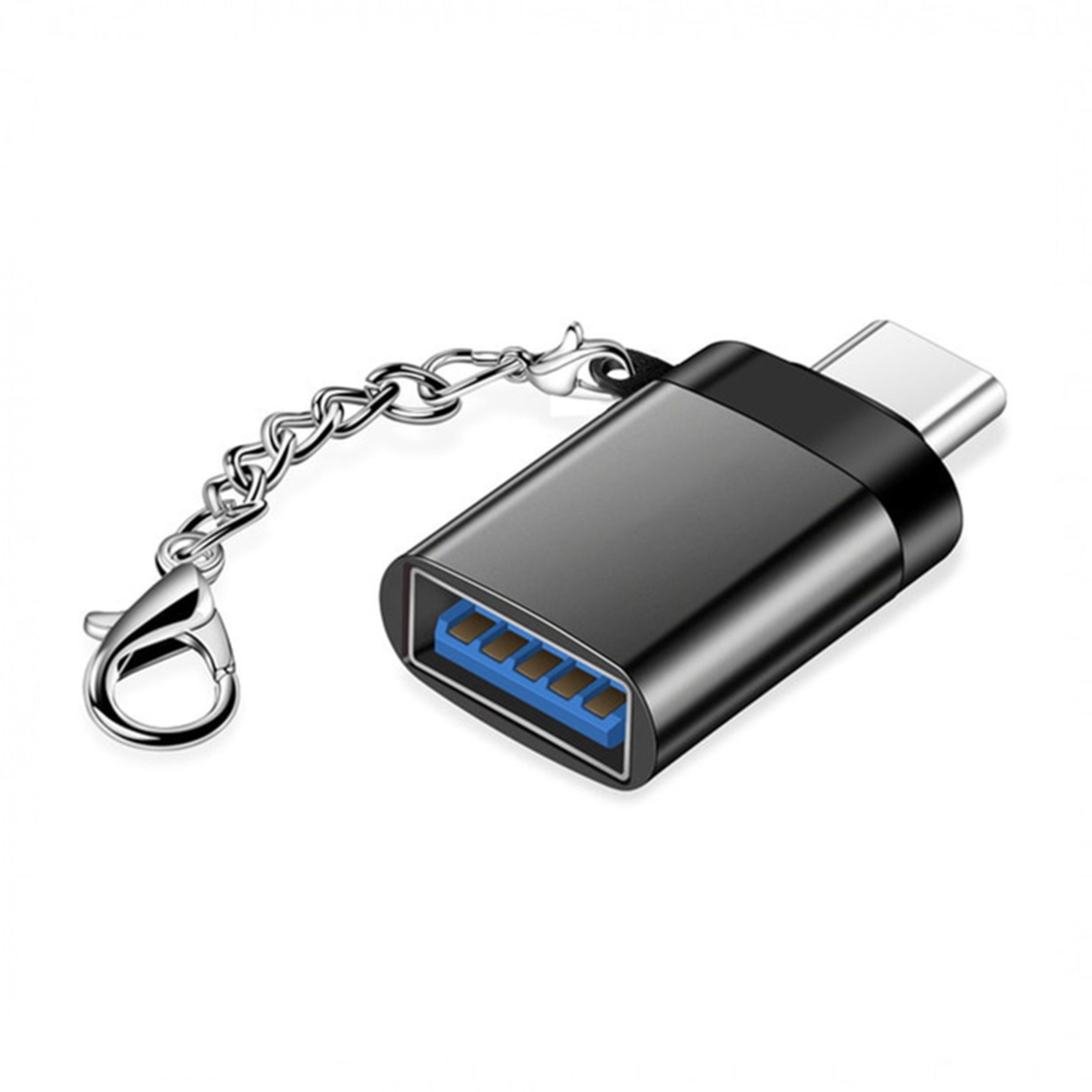 مبدل USB 3.0 به USB-C رابط OTG به همراه بند فلزی