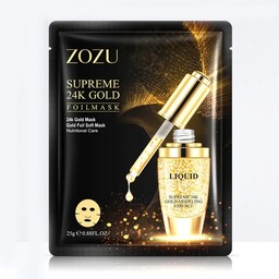ماسک صورت ورقه ای ضد چروک و لیفت کننده طلا  از برند ZOZU مدل 24K GOLD