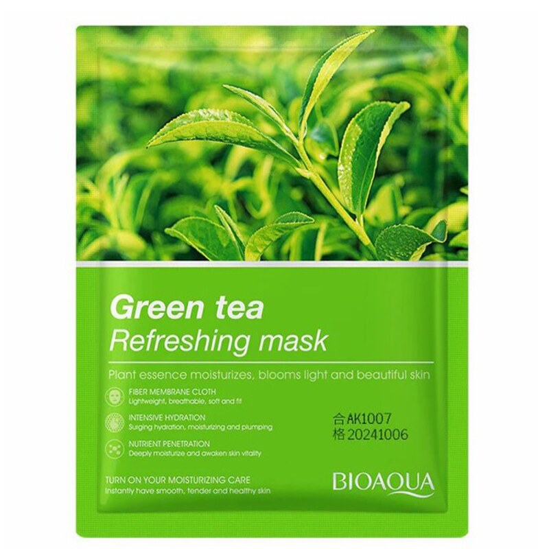 ماسک ورقه ای چای سبز بیوآکوا شاداب کننده پوست صورت 25 گرم - انقضا 2025
