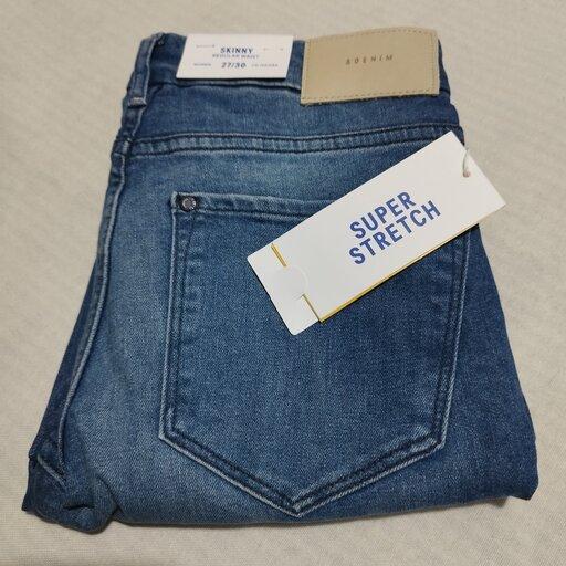شلوار جین زنانه اورجینال برند اچ اند ام H&M سایز 34/36