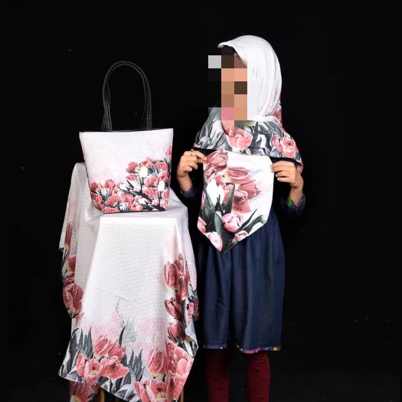 ست کیف و روسری نخی دخترانه بچگانه 1
