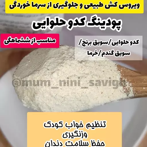 پودینگ کدو حلوایی