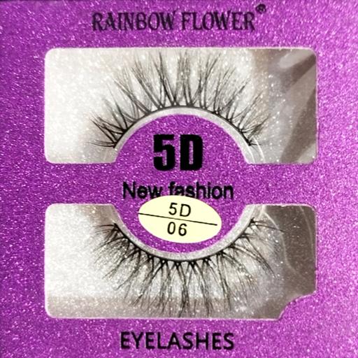 مژه مصنوعی 5 بعدی‌ رینبو فلاور شماره 06 EYELASHES 5D