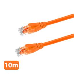 کابل شبکه  لن 10 متری VERITY مدل CAT6 نارنجی
