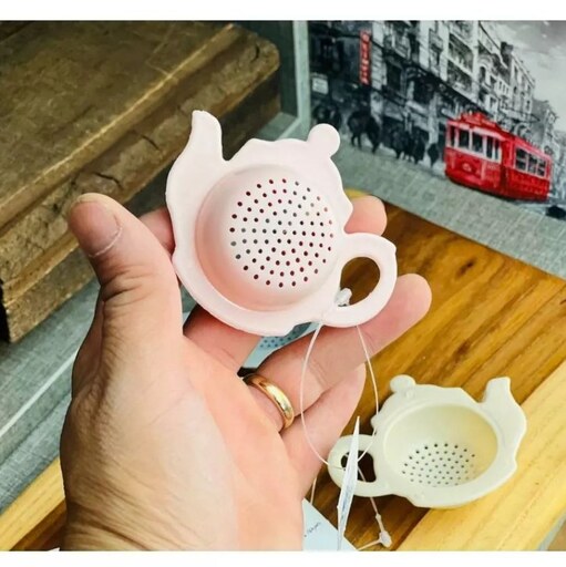 صافی چای کوچک تفاله گیر پلاستیکی 