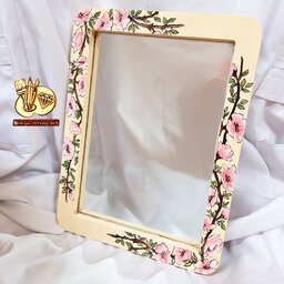 آینه رومیزی هفت سین با طرح شکوفه های بهاری