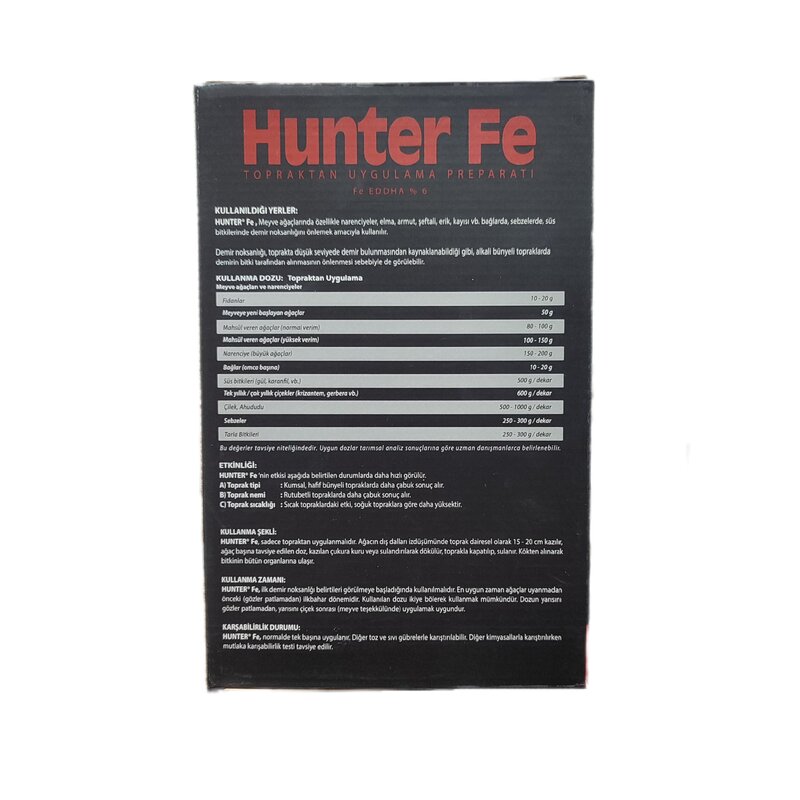 کود آهن پودری هانتر اف ای 6%Hunter Fe حجم1کیلویی شرکت دکتر تارسا ترکیه