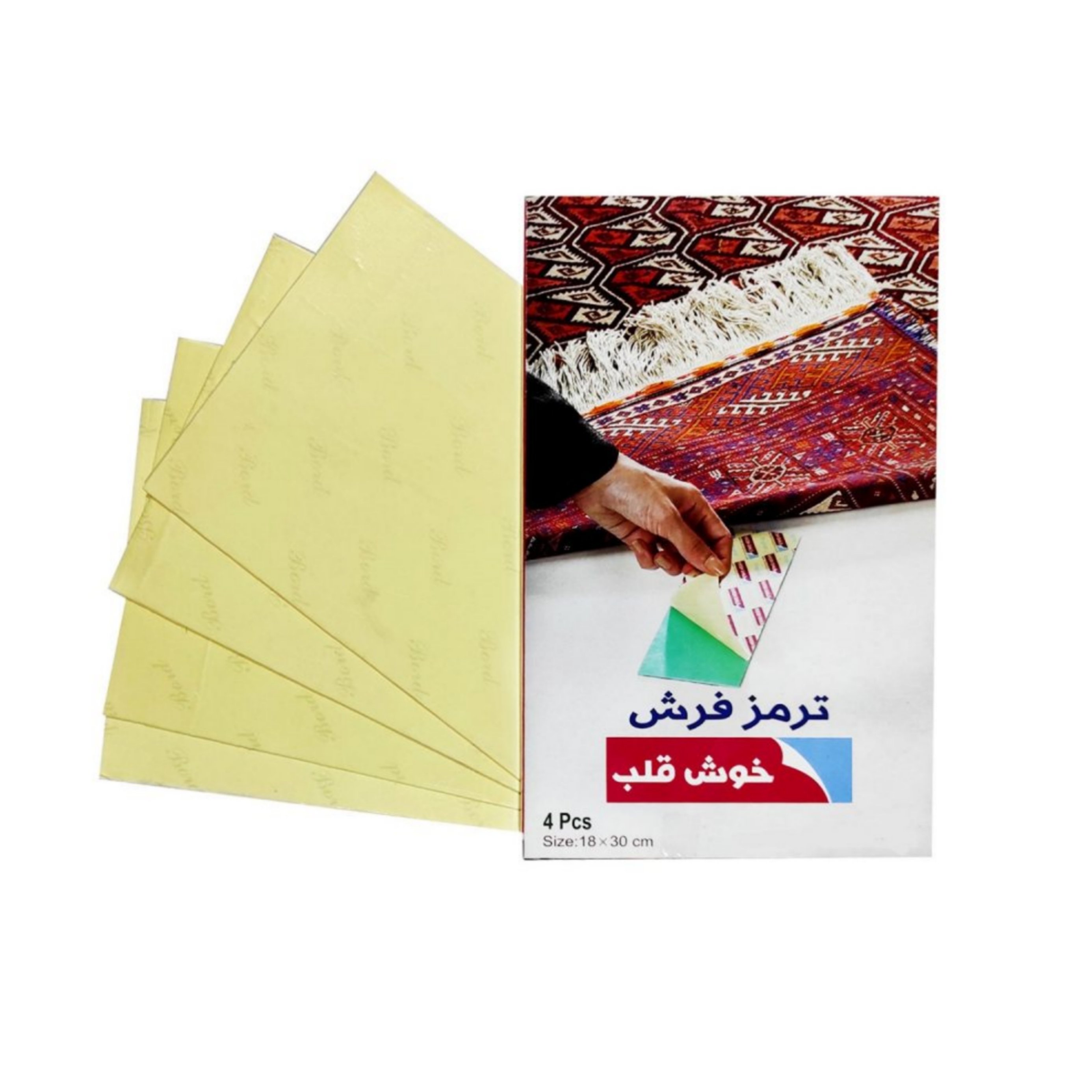 ترمز فرش چسبی بزرگ 18در30 خوش قلب اورجینال بسته 4 عددی بزرگ