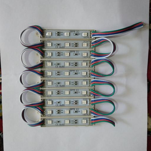 لامپ ال ای دی بلوک SMD ال ای دی RGB (چند رنگ) بسته 10 عددی