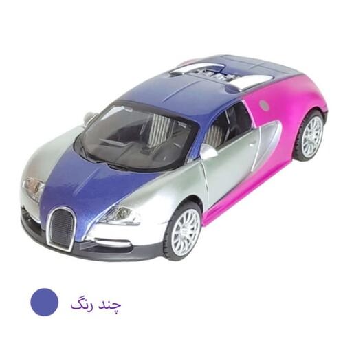 ماشین بازی طرح Bugatti رنگ چند رنگ