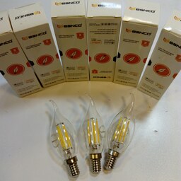 لامپ شمعی 4 وات مدل فیلامنتی اشکی