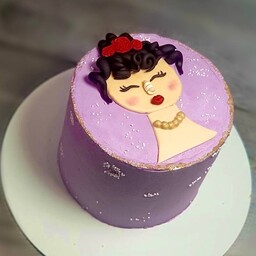 کیک  خامه ای دخترانه(هزینه ارسال به صورت پس کرایه و در مقصد)