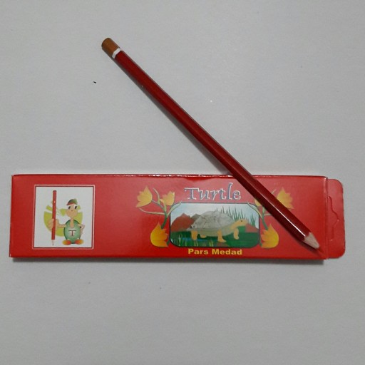 مداد قرمز لاک پشت ( بسته 12 عددی )