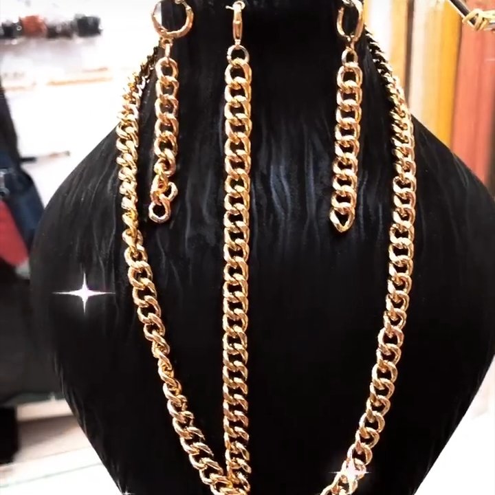 نیمست  کارتیرزنجیری استیل رنگ ثابت زنانه ومردانه