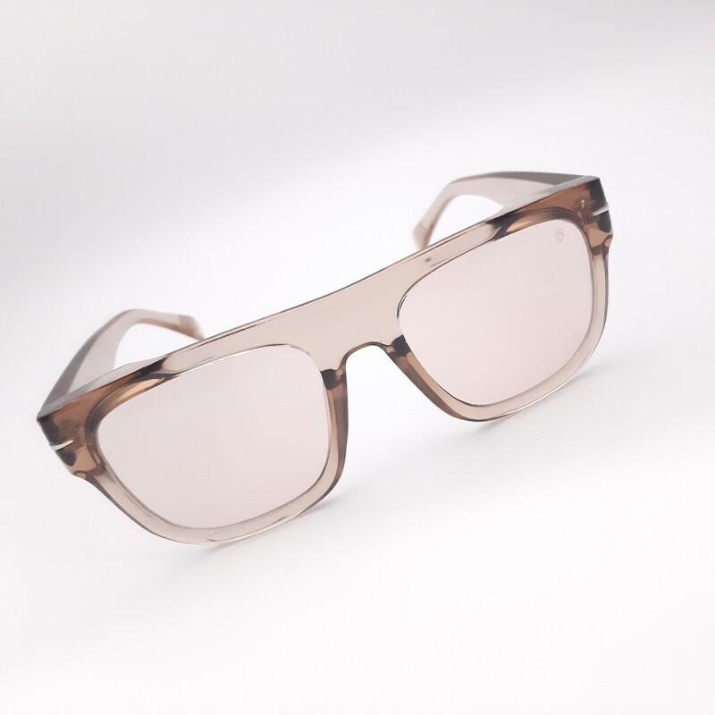 عینک آفتابی دیوید بکهام اسپرت مناسب صورتهای بزرگ دارای لنز یووی 400 رنگ عسلی 