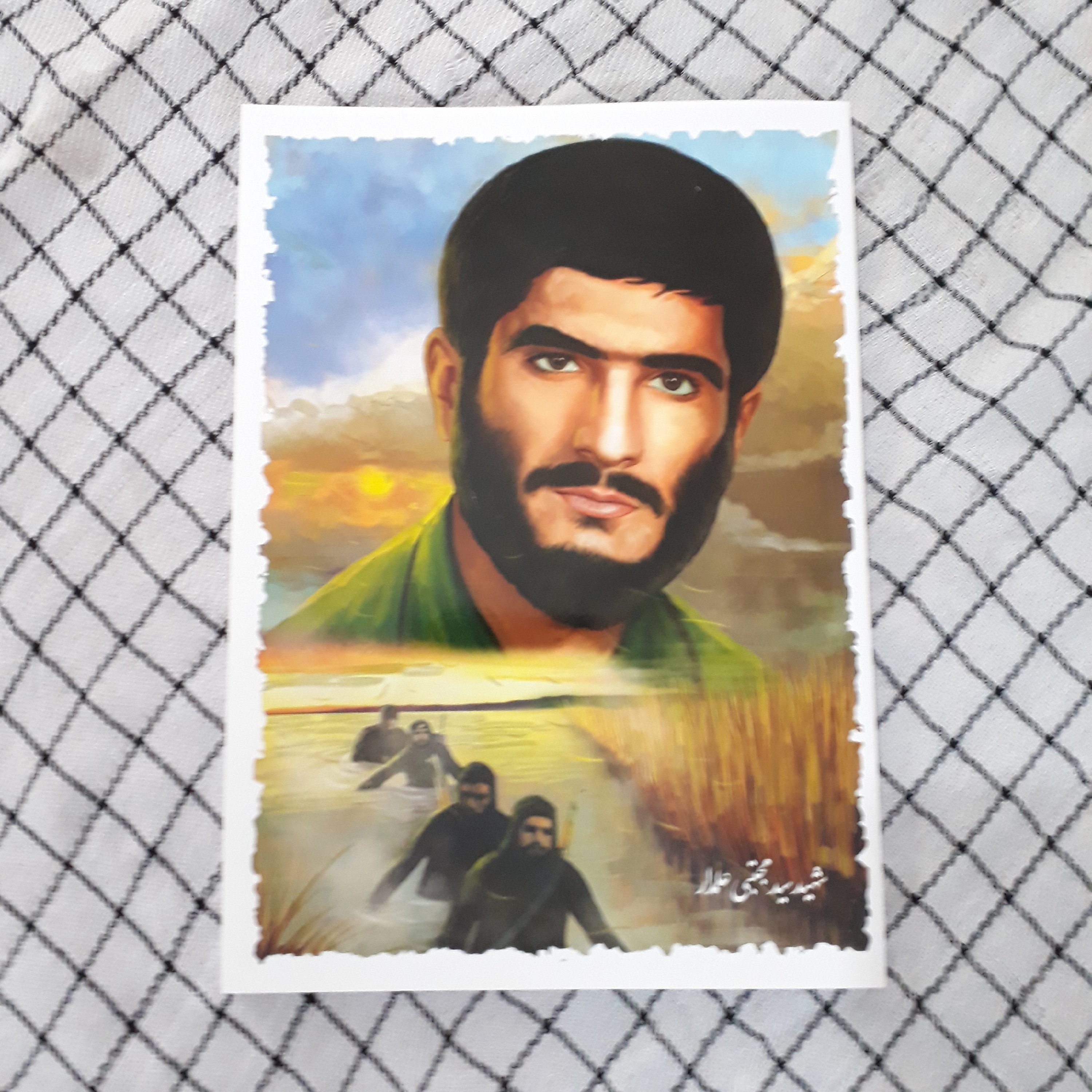 دفتر مشق 60 برگ (طرح شهدا) شهید علمدار