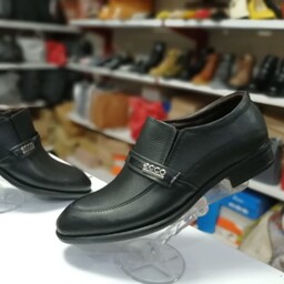 کفش چرم مردانه بهدوز در دو رنگ مشکی و عسلی فروش عمده 5 تایی