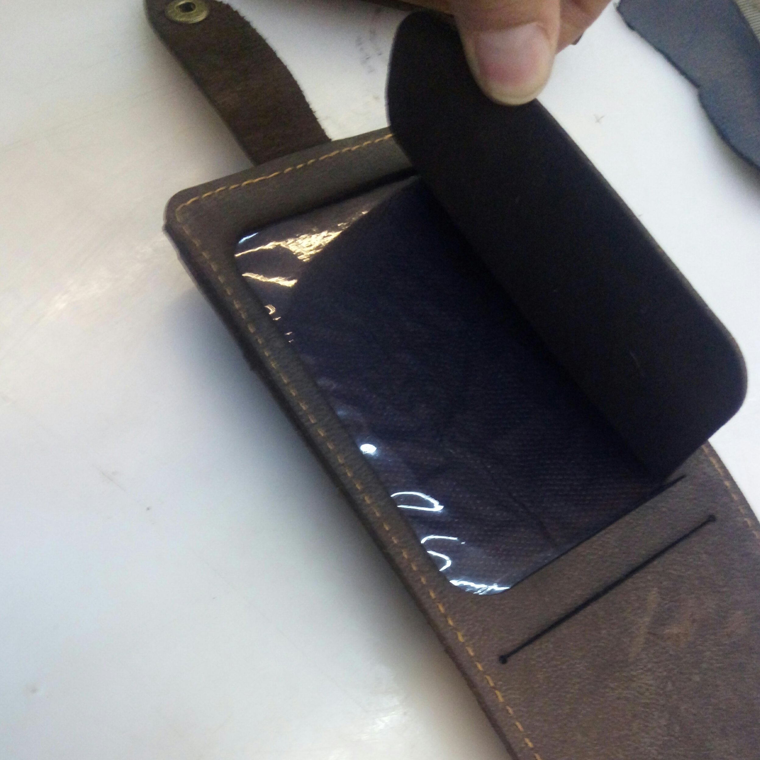 کیف دست چک چرم دست دوز