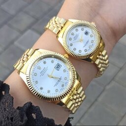 ساعت مچی رولکس دیت جاس Rolex رنگ طلایی هر عدد 
