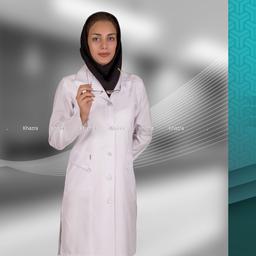 روپوش پزشکی زنانه خضرا مدل یاس کد 32900 