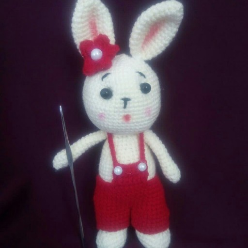 عروسک بافتنی خرگوش دختر
