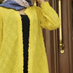مانتو مجلسی مدل ونوس رنگ زرد برند SET