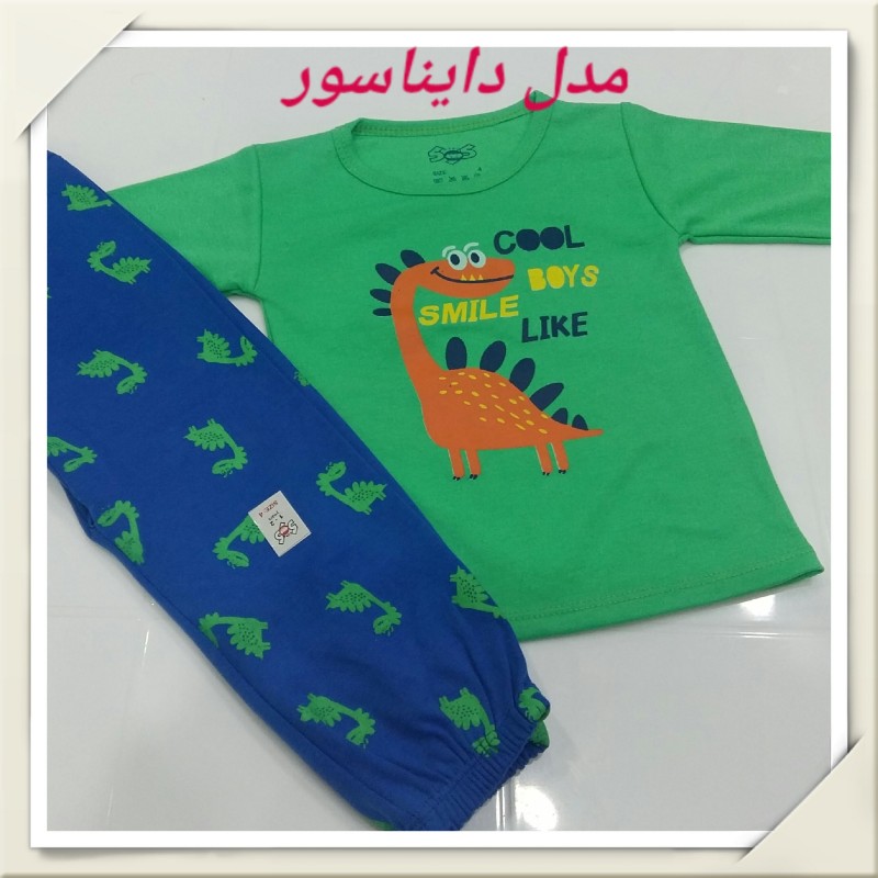 لباس تک نوزاد و بچه  بلوز دایناسور سایزهای بزرگ 4 و 5( 