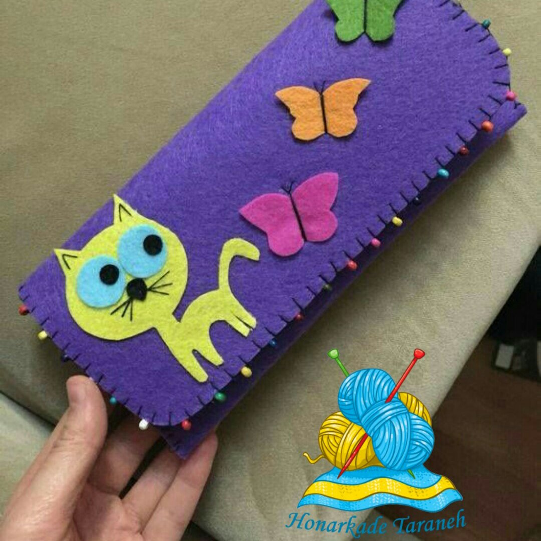 جامدادی دست دوز نمدی