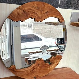 آینه روستیک سنجد دیواری - قطر 60- ارسال رایگان