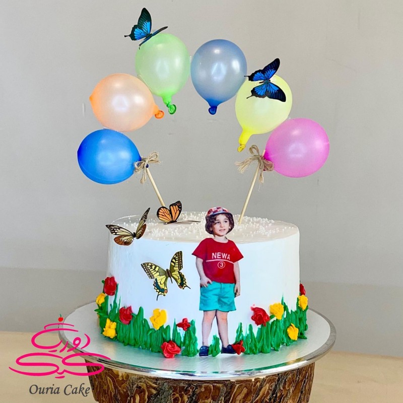 کیک تولد کودک با چاپ خوراکی