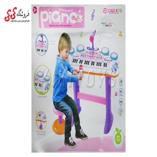 اسباب بازی  پیانوی پایه دار  با میکروفون Electronic Piano CY-7004C