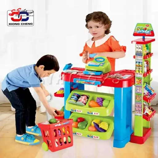 اسباب بازی میز فروشگاهی سوپرمارکت کودک Supermarket Play Set 008-85