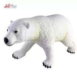 فیگور حیوانات خرس قطبی نرم بزرگ اسباب بازی polar bear figure X059