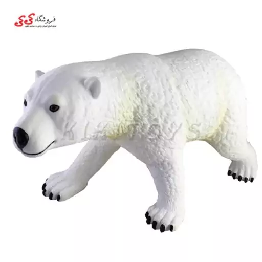 فیگور حیوانات خرس قطبی نرم بزرگ اسباب بازی polar bear figure X059