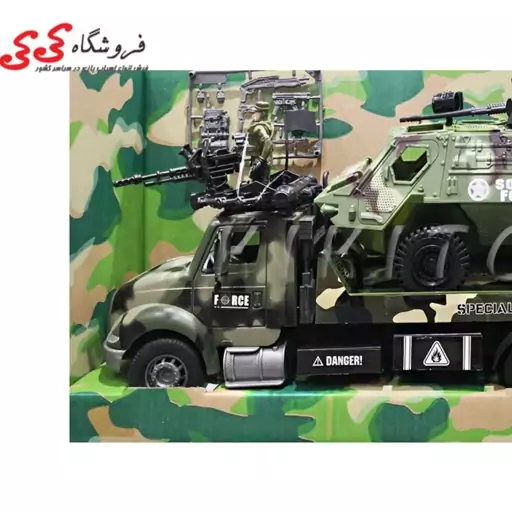 اسباب بازی کامیون و نفربر ارتشی MILITARY EQUIP MENT 8803