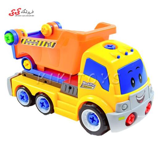 کامیون کمپرسی با دریل برقی اسباب بازی KAMYU Dump Trucks 22912