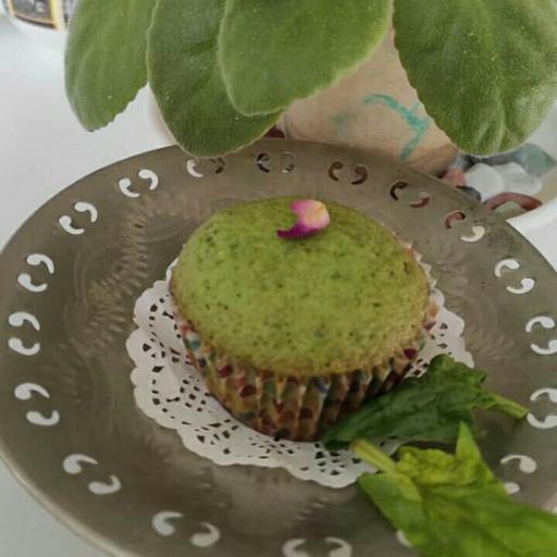 کاپ کیک رژیمی اسفناج بدون شکر و روغن بسته بندی 250 گرمی