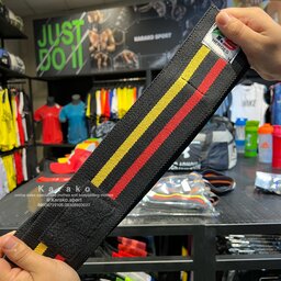 زانو بند اسکاتی 2 متری  برندLP رنگ مشکی لباس بدنسازی کاراکو