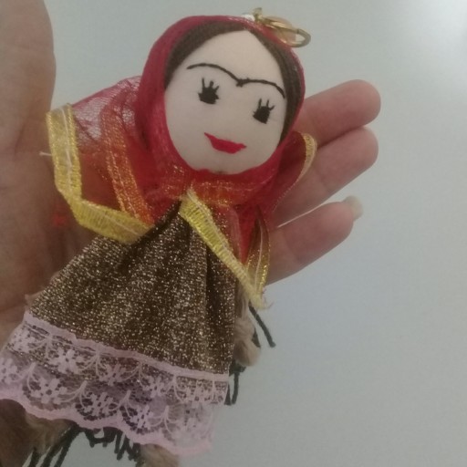 آویز کیف و‌ کوله پشتی  عروسک سنتی