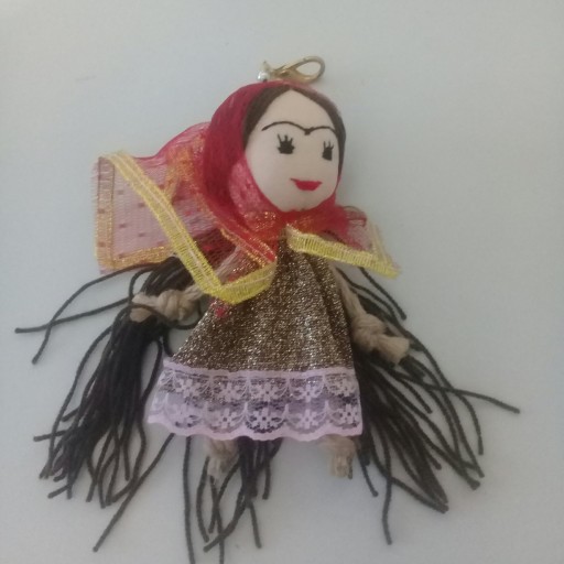 آویز کیف و‌ کوله پشتی  عروسک سنتی