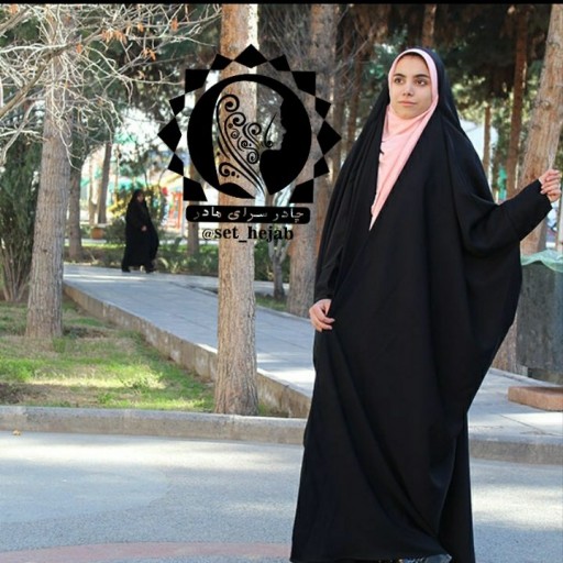 چادر مشکی  بحرینی کشدار ( لبنانی) کرپ تایتانیک چادر سرای مادر  ( ارسال رایگان. ضمانت مرجوعی) 