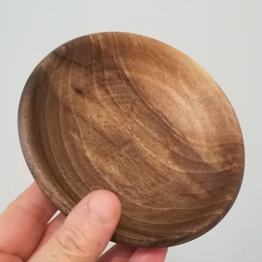 نعلبکی چوبی کوچک گردویی