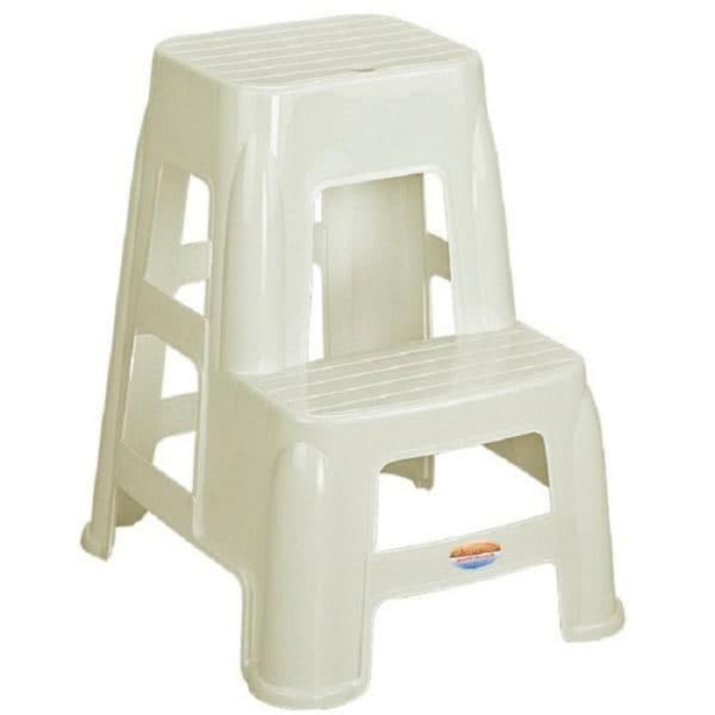 چهارپایه پلاستیکی دوپله بلندکد1617 پلاستیک صادراتی  کیفیت عالی ناصر پلاستیک