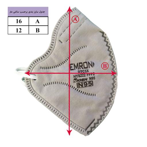 ماسک N95 بدون سوپاپ FFP2 دارای کد IRC بسته 2 تایی (مستقیم از تولیدکننده)