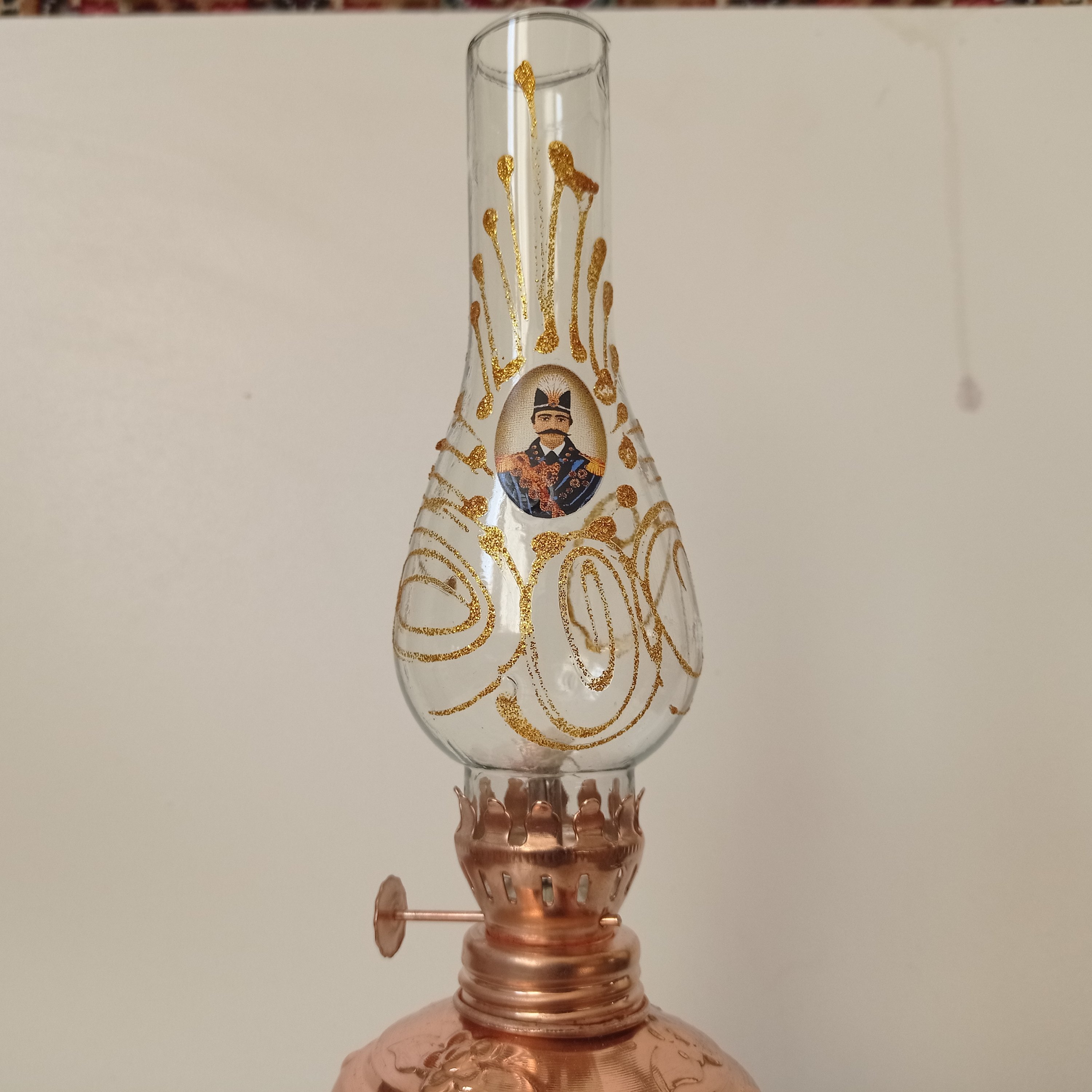 چراغ گردسوز مسی طرحدار قلم زنی نانو