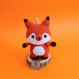 اسباب بازی عروسک بافتنی کاموایی روباه