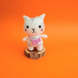 اسباب بازی عروسک بافتنی کاموایی اسب گربه