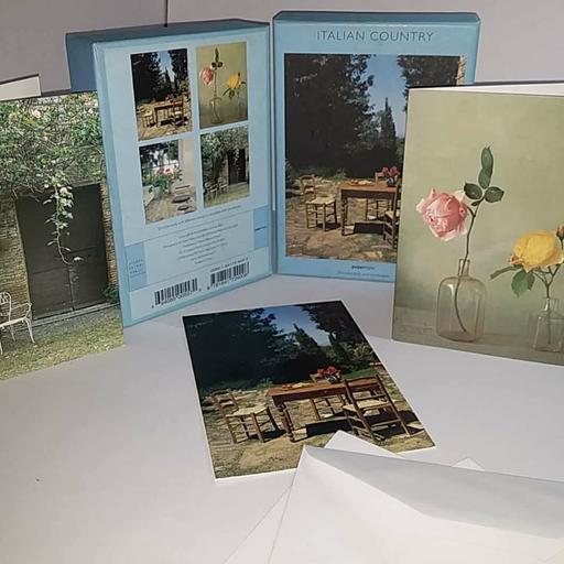 کارت پستال های یادگار کلکسیونی سفر به ایتالیا 3 عدد به همراه پاکت جداگانه با جعبه آنتیک